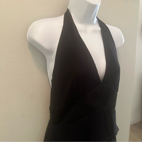 90s / Y2K Laundry dress womens 10 silk chiffon ruffled cocktail - Picture 2 of 12